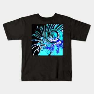 Swirls in Blue and Turquoise Kids T-Shirt